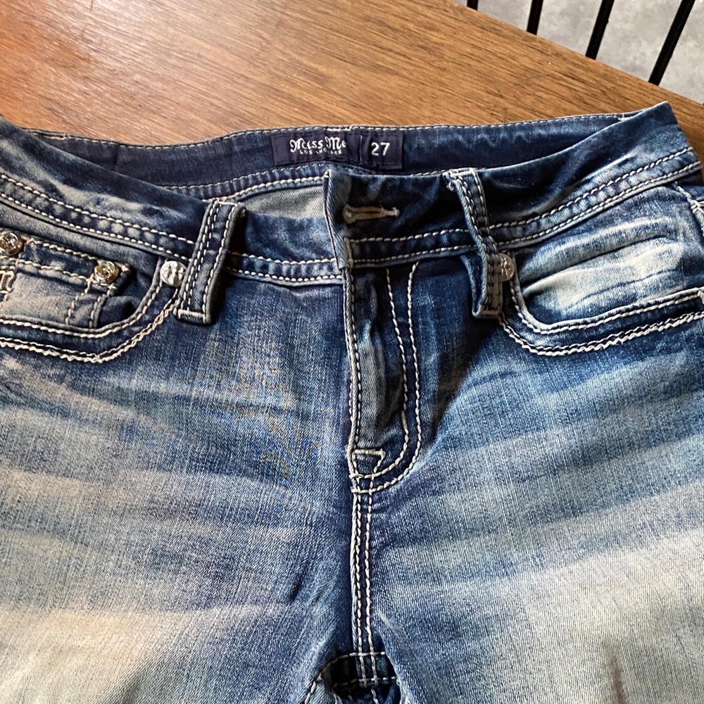 Miss Me Faded Blue Denim Jeans